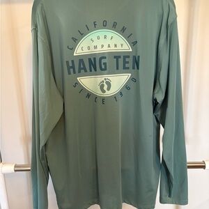 Hang Ten Men's Green Long Sleeve Shirt